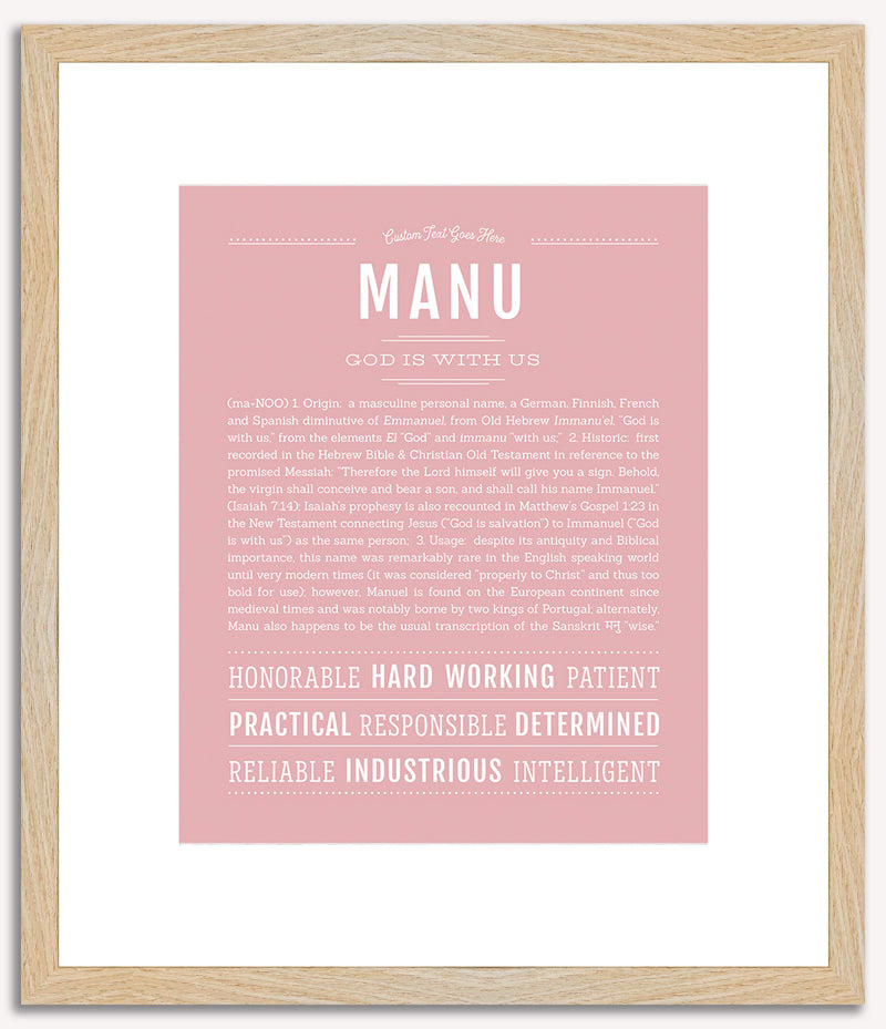 Manu | Name Art Print