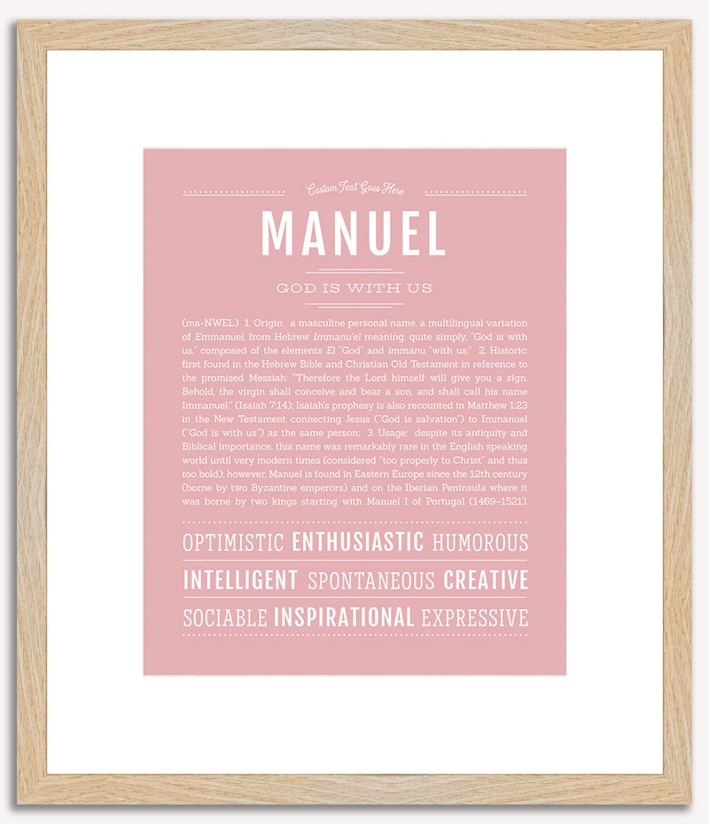 Manuel | Name Art Print