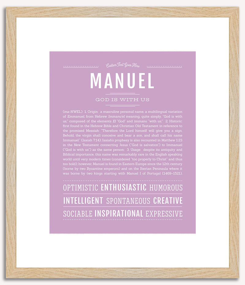 Manuel | Name Art Print