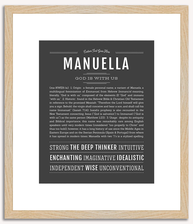 Manuella | Name Art Print