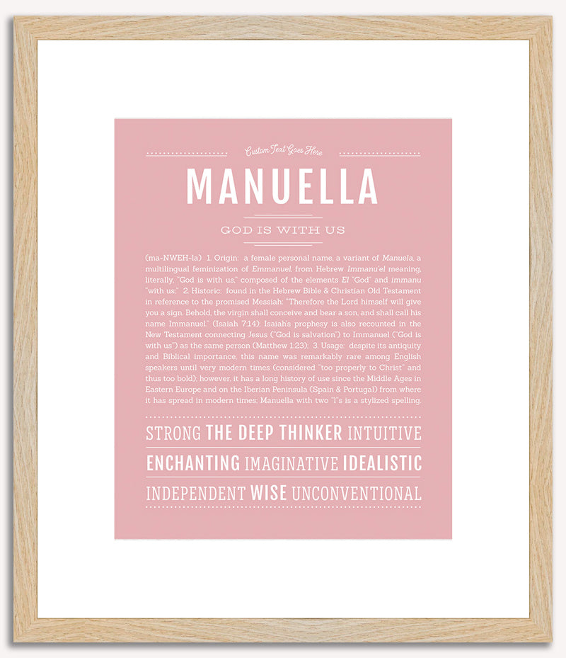 Manuella | Name Art Print