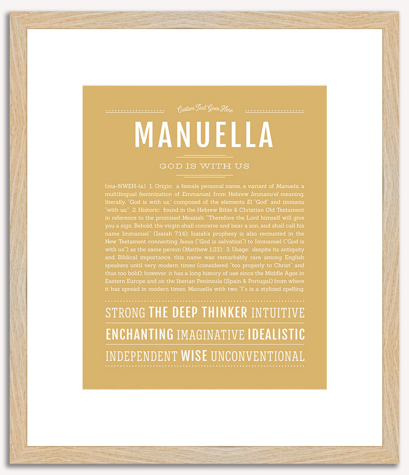 Manuella | Name Art Print