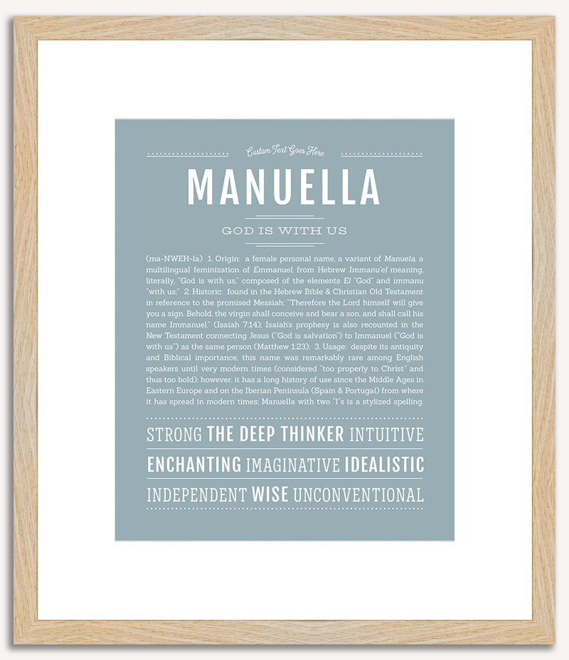 Manuella | Name Art Print