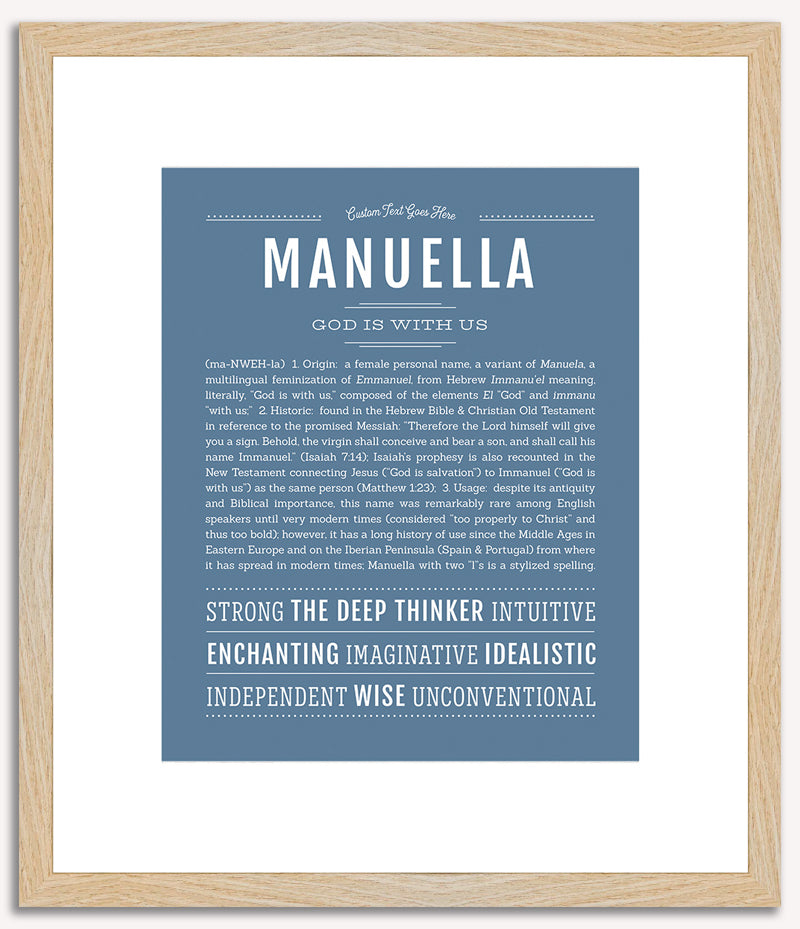 Manuella | Name Art Print