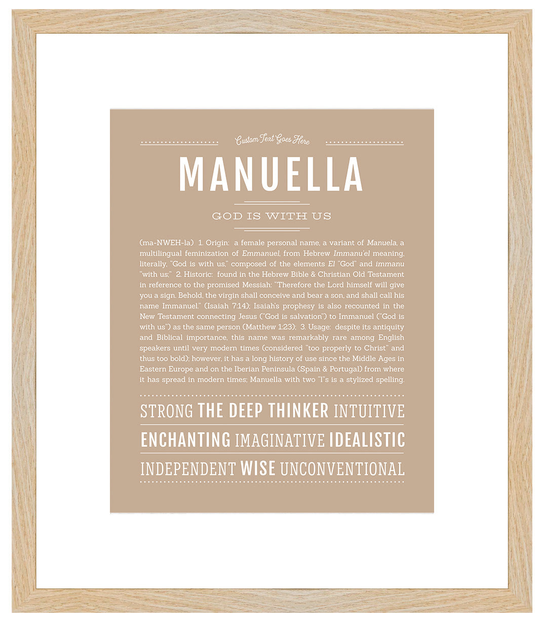 Manuella | Name Art Print