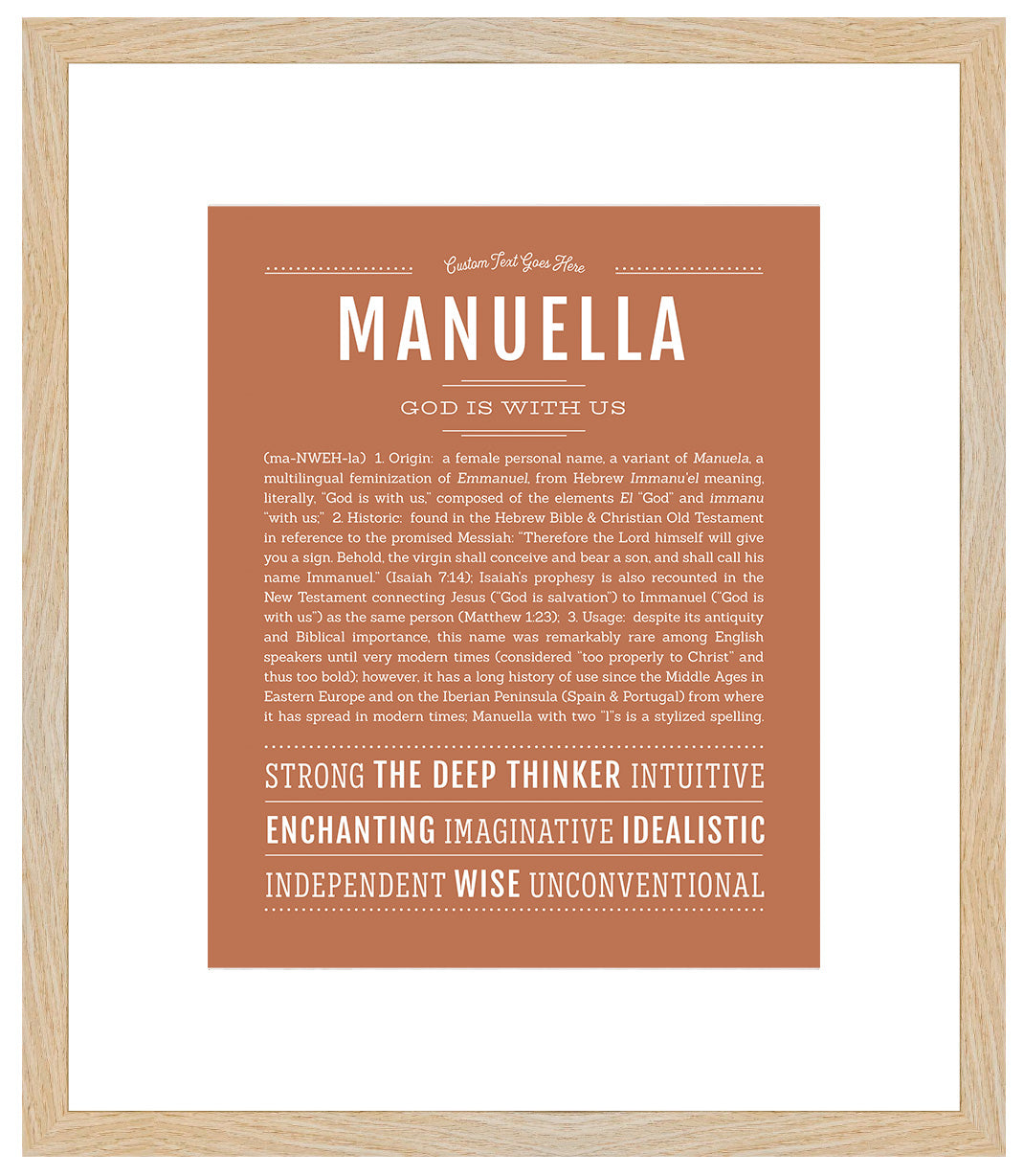 Manuella | Name Art Print