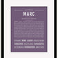 Frame Options | Deep Purple | Black Frame, Matted