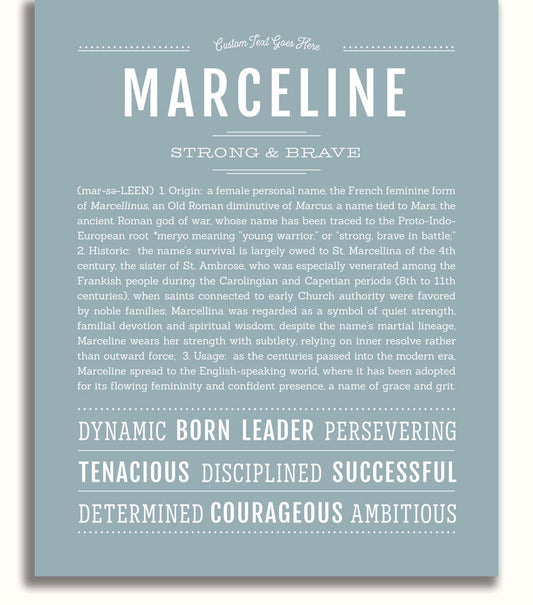 Frame Options | Powder Blue | White Frame, Matted