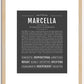 Marcella | Name Art Print