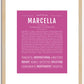 Marcella | Name Art Print