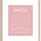 Marcella | Name Art Print