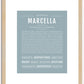 Marcella | Name Art Print