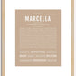 Marcella | Name Art Print