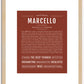 Marcello | Name Art Print