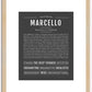 Marcello | Name Art Print