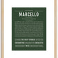 Marcello | Name Art Print