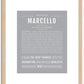 Marcello | Name Art Print