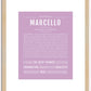 Marcello | Name Art Print