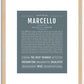 Marcello | Name Art Print