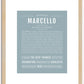 Marcello | Name Art Print