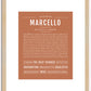 Marcello | Name Art Print