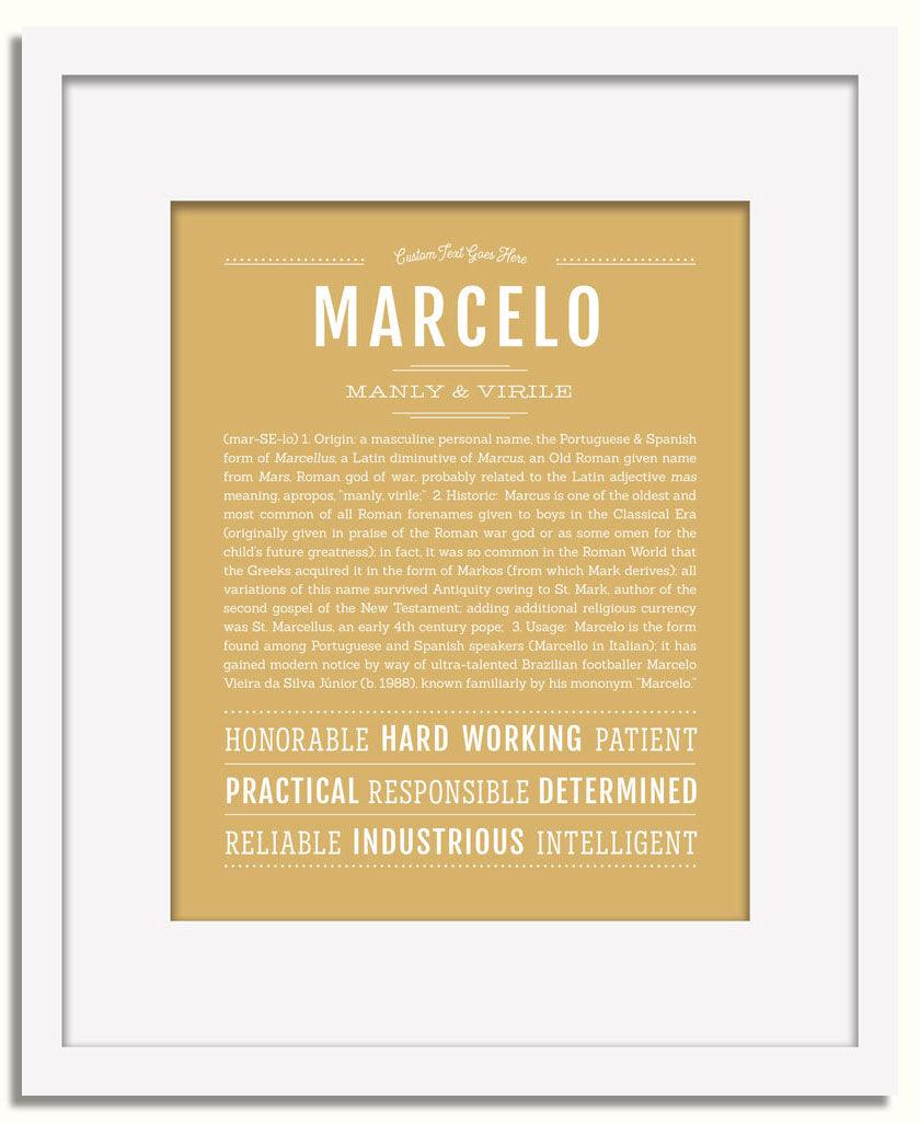 Frame Options | Matte Gold | White Frame, Matted