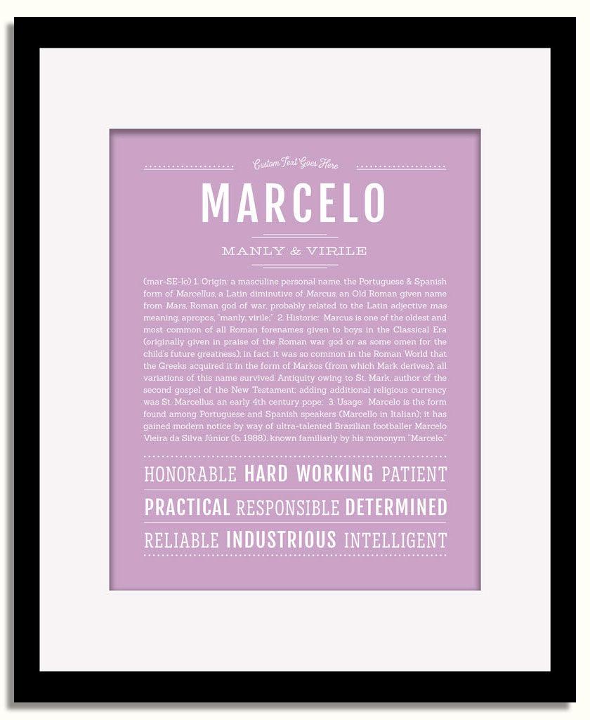 Frame Options | Lilac | Black Frame, Matted