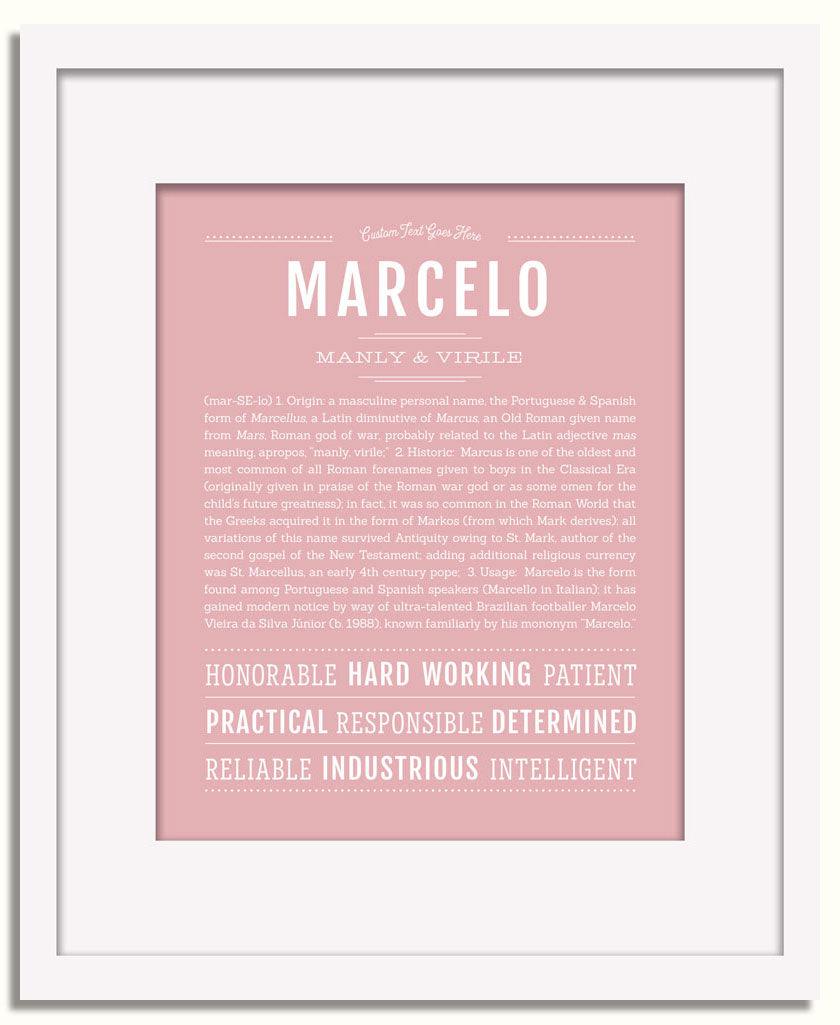 Frame Options | Dusty Rose | White Frame, Matted