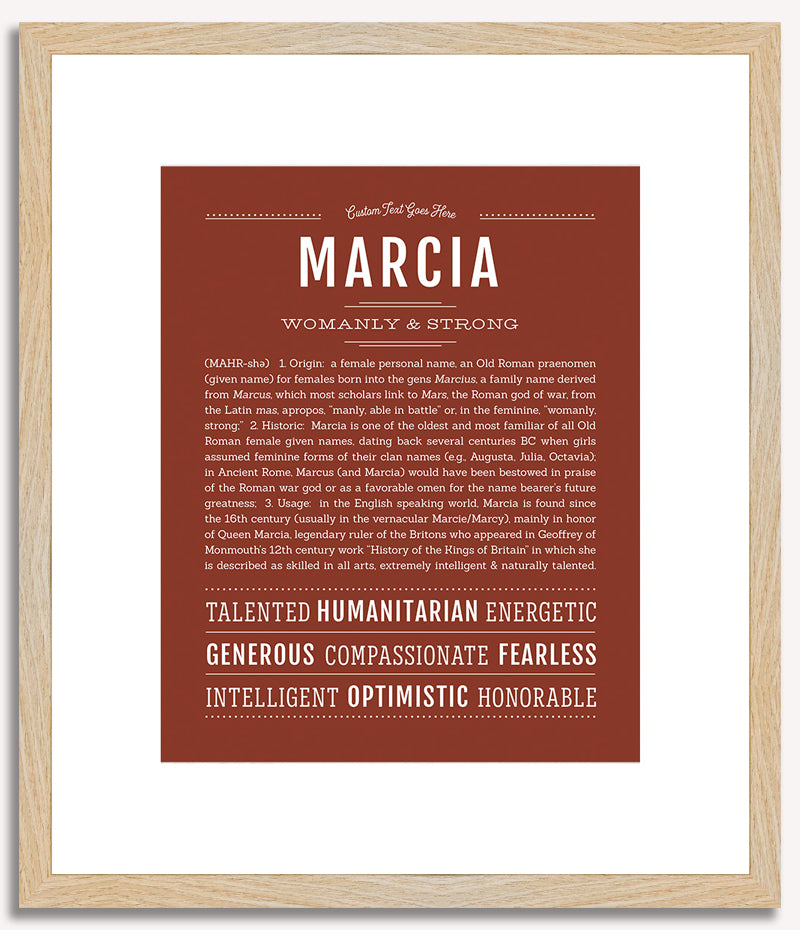 Marcia | Name Art Print