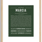 Marcia | Name Art Print