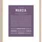 Marcia | Name Art Print