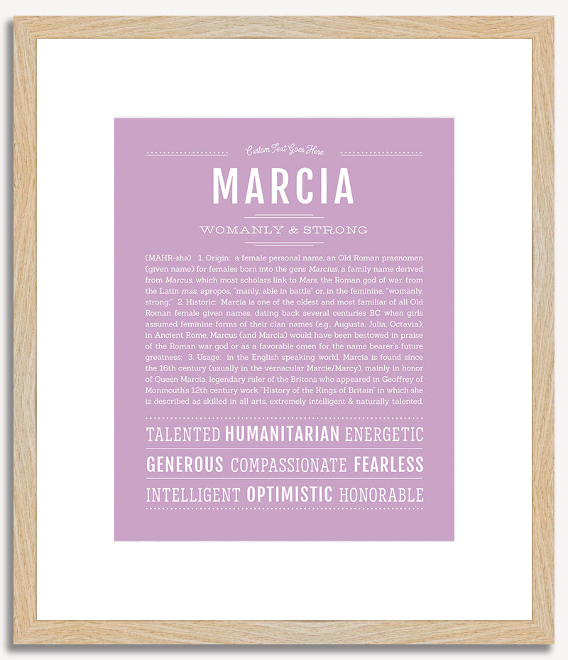 Marcia | Name Art Print