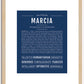 Marcia | Name Art Print