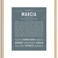 Marcia | Name Art Print