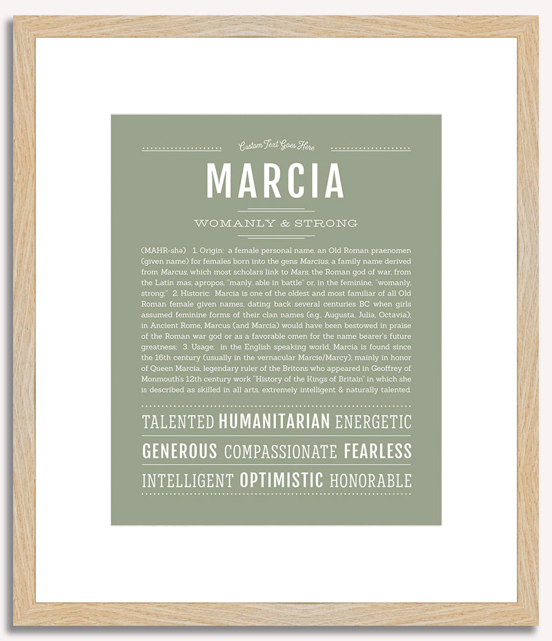 Marcia | Name Art Print