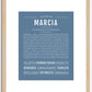 Marcia | Name Art Print