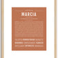 Marcia | Name Art Print