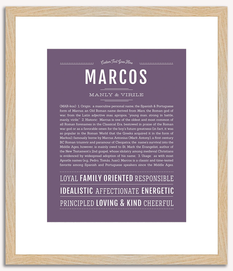 Marcos | Name Art Print