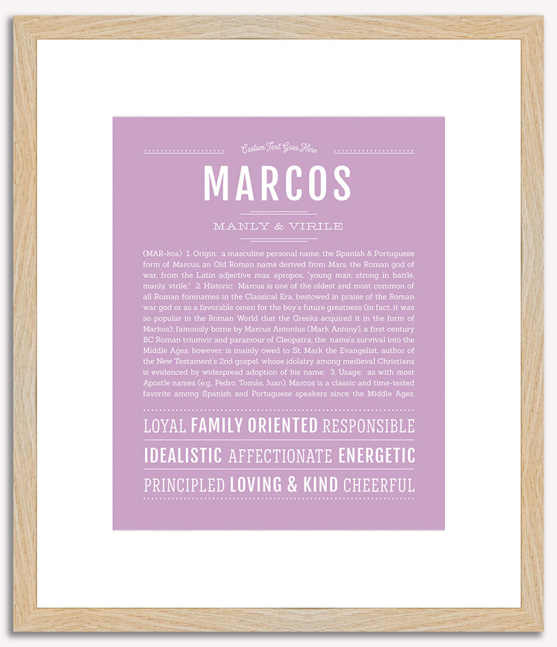 Marcos | Name Art Print