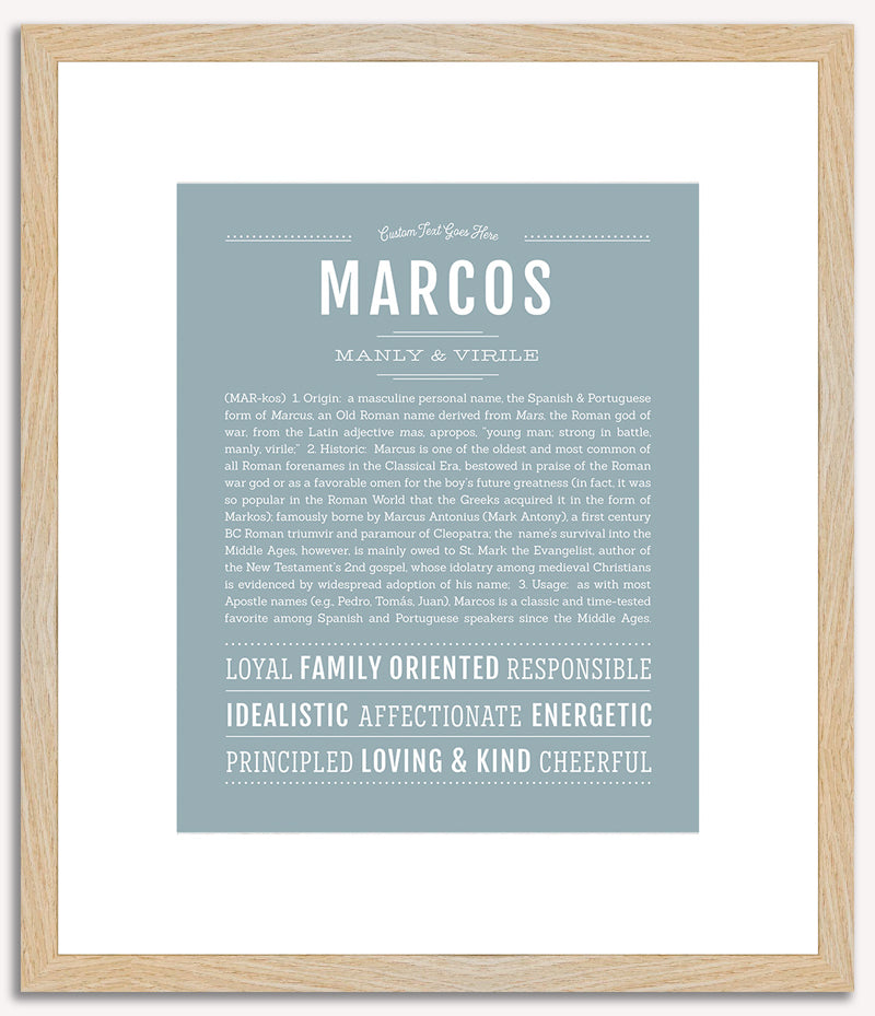 Marcos | Name Art Print