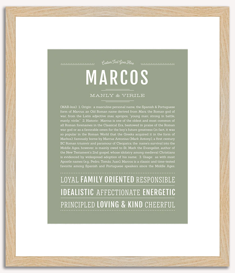 Marcos | Name Art Print