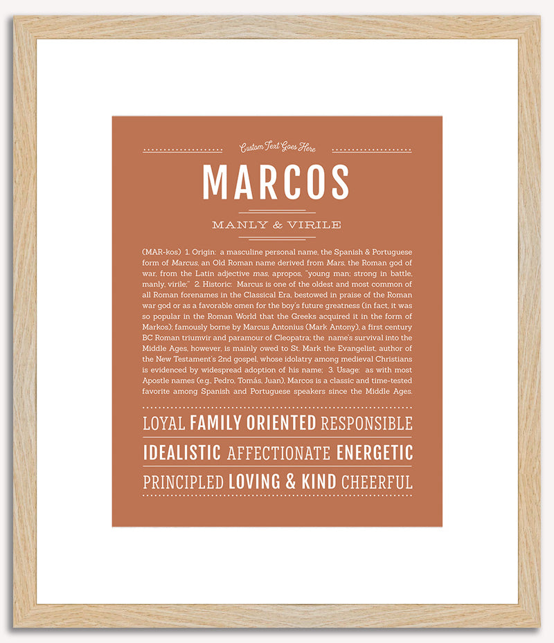 Marcos | Name Art Print