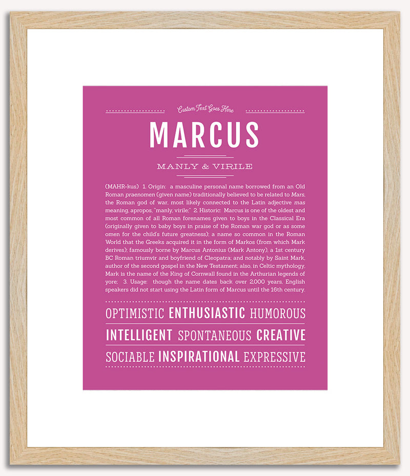 Marcus | Name Art Print