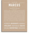 Marcus | Name Art Print – Name Stories