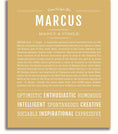 Marcus | Name Art Print – Name Stories