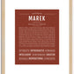 Marek | Name Art Print