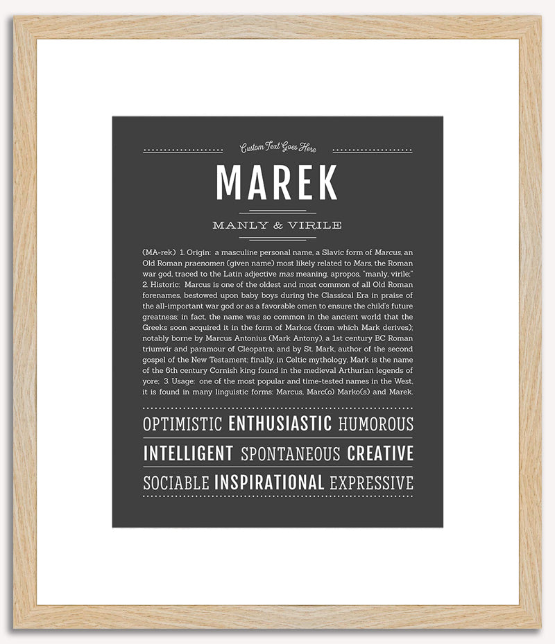 Marek | Name Art Print