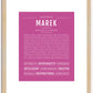 Marek | Name Art Print