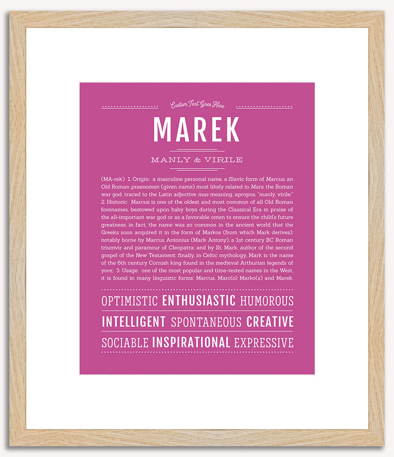 Marek | Name Art Print