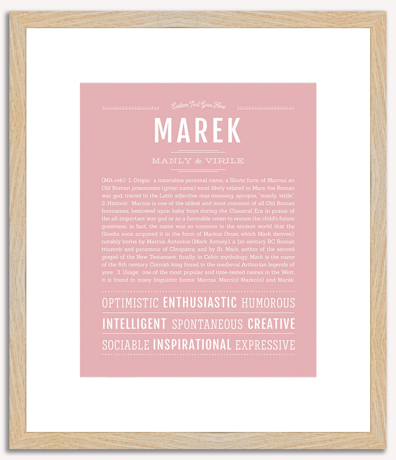 Marek | Name Art Print